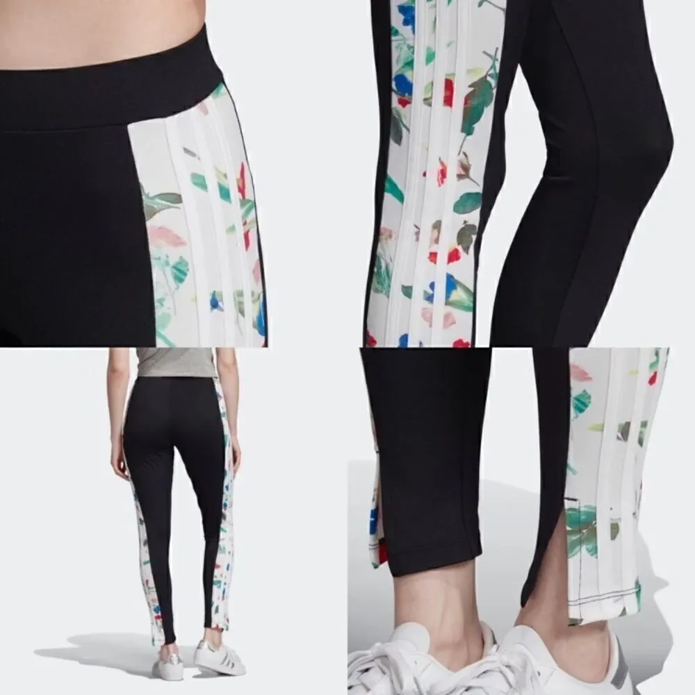 Adidas all over print tights floral leggings M/28* - Picture 10 of 10